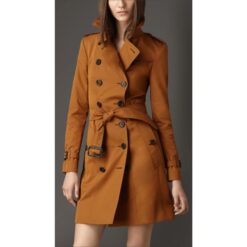 Burberry Long Slim Fit Gabardine Trench Coat